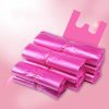 Pink Plastic Carry Out Shopping Vest Poly Bags