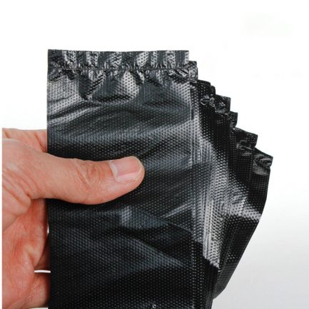 Black Plastic Shopping Carry Vest PolyBags