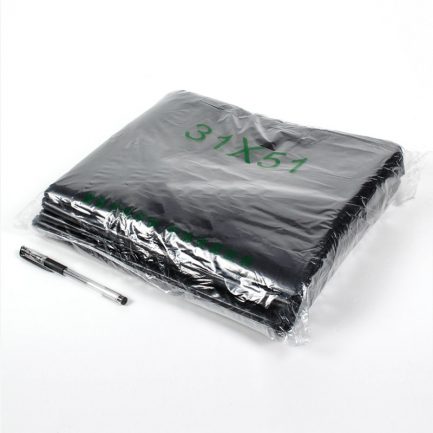 Trash Bags Black Vest Plastic Bag Indoor Garbage Can Liners Polybags