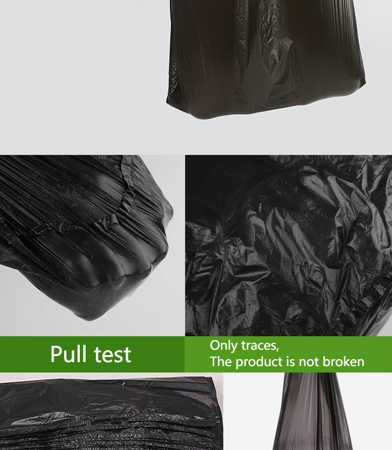 Black Garbage Bag Thickened Environmental Protection Large Plastic Bag  Disposable